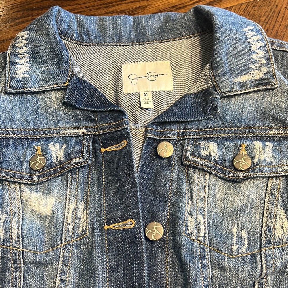 Jessica Simpson denim jacket. - Picture 2 of 5